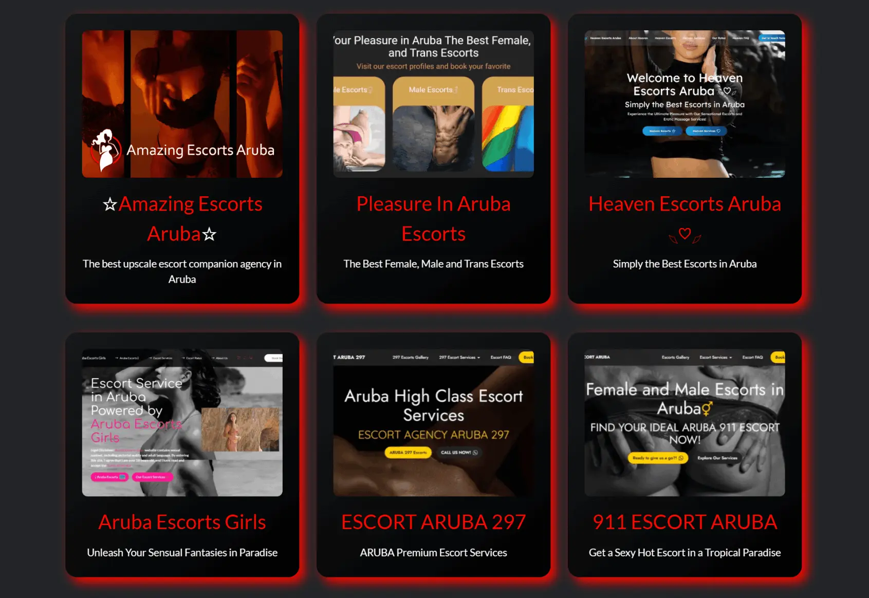 Caribbean, Aruba Escorts Classifieds